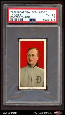 1909 T206 Ty Cobb Red Tigers HOF VARIATION PSA 4 - VG/EX • $11580