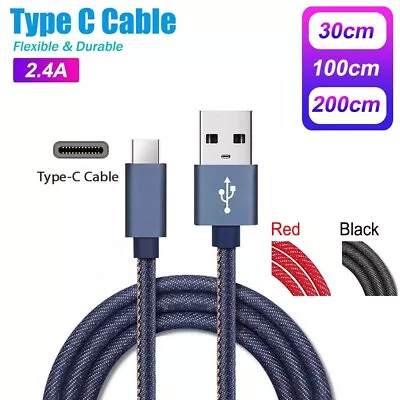 Fast Charger USB C Type-C Data Cable For Samsung S8 S9 S10 S20 Ultra Plus Note • $5.95