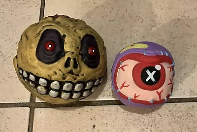 Madballs Lot Of 2 Kidrobot Skull Face & Fist Face Madballs • $52