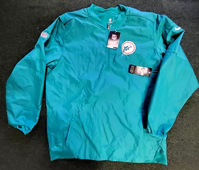 Nike New With Tags Miami Dolphins Throwback Teal Fleece Storm Fit Size Xl Mens • $49.99