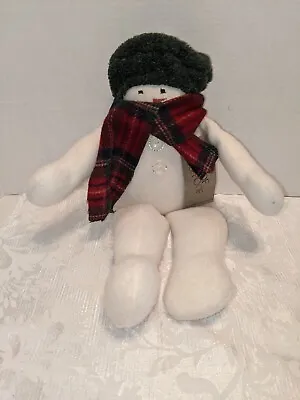 $59.99 • Buy Vintage 1999 Woof & Poof 17” Plaid Snowman Musical Original Tag Collectible