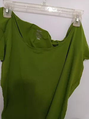 Mossimo Womens T-shirt Round Neck Short Sleeve Sz XXL Green  Basic  Soft Casual • $6