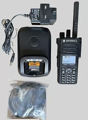 Motorola DP4800 UHF Radio - Incl. Charger Batt Fist Mic And Surveillance Kit • £260