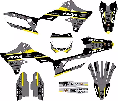 Fits Suzuki RMZ 250 2019 To 2024 RMZ450 2018 To 2024 Graphic Kit Decals Stickers • $128.24