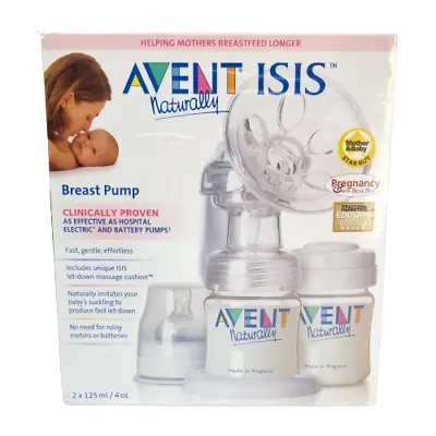 $67.96 • Buy Philips Avent Breastfeeding Natural Manual Breast Pump Twin Bottle Pack 2x 125ml