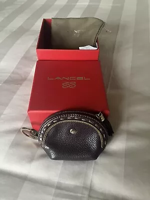 Lovely Lancel Leather Purple Purse/Key Holder Boxed With Dust Bag • £25