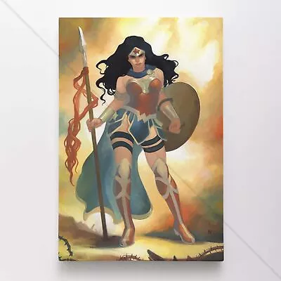 Wonder Woman Poster Canvas Justice League DC Comic Book Cover Art Print #47661 • $54.95