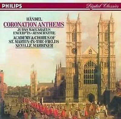 George Frederic Handel - Handel: Coronation Anthems CD (1987) Audio • £3.45
