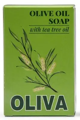 OLIVA Olive Oil Soap With Tea Tree Oil - 100g (Pack Of 12) • £23.52