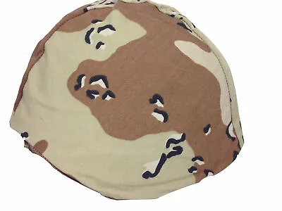 HELMET COVER NEW Genuine USA Military Pasgt MK6 MK7 M1 6 Colour Choc Chip Camo • £6.95