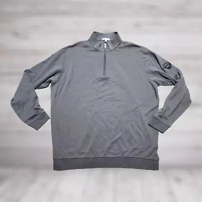 PETER MILLAR Men's 1/4 Zip Pullover Gray Size XXL • $34