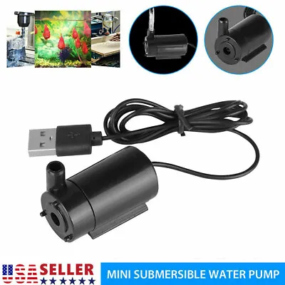 US 5V DC Micro Submersible Water Pump Small Fountains Mini Aquarium USB Mute NEW • $6.32
