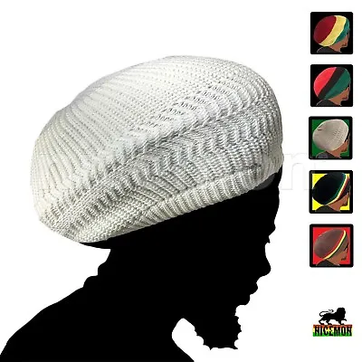 Rasta Dread Dreadlocks Tams Hat Beret Hippie Cap Reggae Marley Jamaica M/L Fit • $23.69