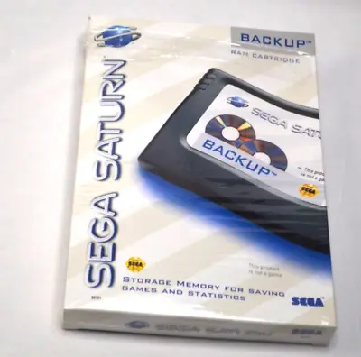 Sega Saturn Official Backup Memory RAM Cartridge Tested + Working + OEM Box &Reg • $79.99