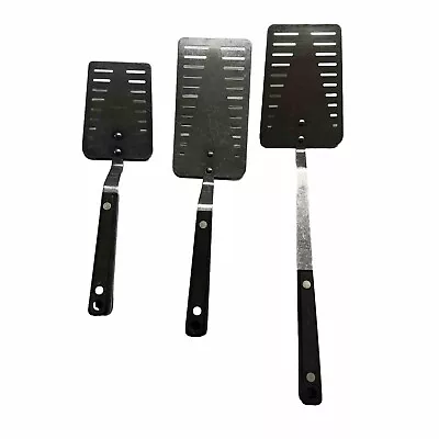 Vintage Set Of 3 Sears Maid Of Honor Stainless Slotted Spatula Flipper 3 Sizes • $74.99