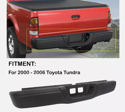 Rear Steel Steps Bumper Complete Assembly For 2000-2006 Toyota Tundra Black Fast • $219