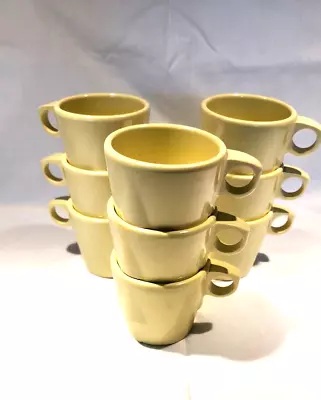 Set Of 9 Dallas Ware Light Yellow Stacking Cups C-45 Melmac Melamine Usa Vintage • $18