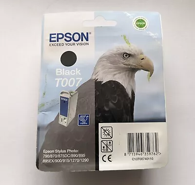 £22.95 • Buy Genuine Epson T007 Ink Jet Printer Cartridge, Black