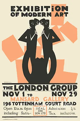 Exhibition Of Modern Art London Vintage A3 Poster Print • £6.91