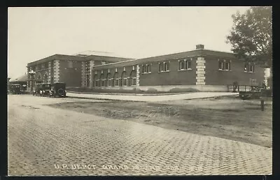 NE Grand Island RPPC C.1920 UP RR UNION PACIFIC RAILROAD DEPOT By Co Mo 8713 • $17.99