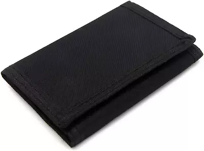 RFID Wallet Camouflage Nylon Trifold Wallets For MenMini Black • $8.88