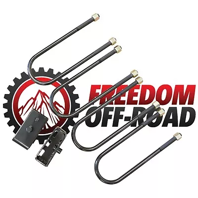 Freedom Offroad 2” Rear Lift Leveling Blocks + U Bolts For 1994-12 Ram 2500 3500 • $90
