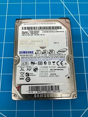 Samsung MH160HC Laptop Hard Drive - 160GB IDE PATA 2.5” 5400RPM • £29.99