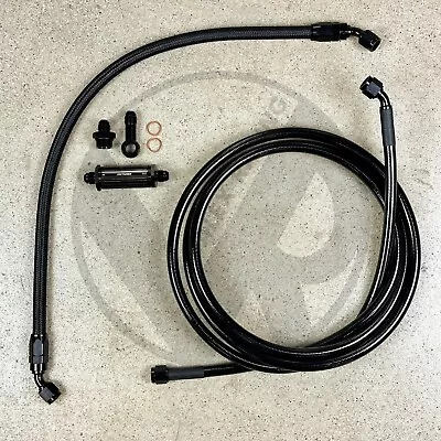 92-95 Honda Civic K Swap Tucked Stainless Steel Fuel Feed Line 6AN K Tuned K20 • $249.95