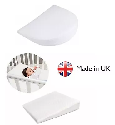 £14.41 • Buy Baby Wedge Pillow Anti Reflux Colic Cushion Pram Crib Cot Bed Flat Round Foam