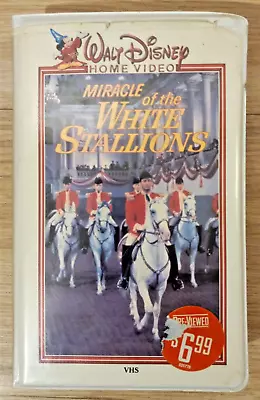 Miracle Of The White Stallions (VHS 1963) Disney White Clamshell Big Box Rare • $24.95