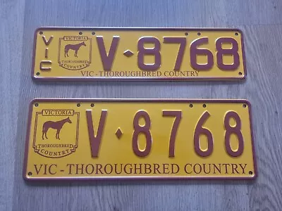 Rare Victorian Personalised Number Plates / V8768 • $2700