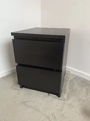 IKEA Malm Bedside Draws Black/brown • £10