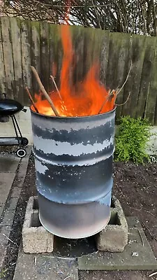 210 L Fire Bin Wood Rubbish Burner Large Metal Incinerator Home Garden Furnace  • £15