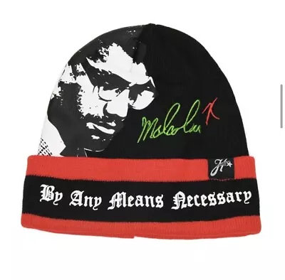 Malcolm X ‘By Any Means Necessary’ Unisex Beanie ‘Black History Month’ • $25.95