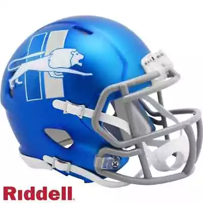 *sale* Detroit Lions On-field Alternate Speed Mini Nfl Football Helmet Riddell! • $41.99