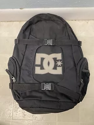 Vintage DC Shoes Black/Gray Bookbag Backpack Street Skateboard Bag - Read Descr. • $65