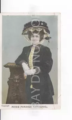J Postcard. Miss Madge Lessing. Actress.  1905 • £1.99