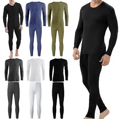 £9.95 • Buy Men Thermal Long Johns Base Layer Trouser Shirt Warm Bottom Full Set Underwear