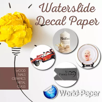 Waterslide Decal Paper White Or Clear  INKJET/LASER Choose Your Quantity!   • £197.57