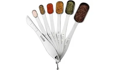 Stainless Steel Measuring Spoons With Slim Design To Fit In Spice Container • $6.90