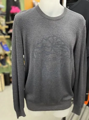 Versace Gray Medusa Logo Emblem Sweatshirt Sweater Size L • $298