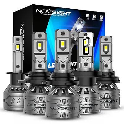 NOVSIGHT 13000LM LED Headlight Bulbs Kit High Low Beam 6500K White Super Bright • $15.99