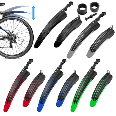$11.76 • Buy Mountain Bike Bicycle Cycling Tire Front/Rear Mud Guards Mudguard Fenders Set