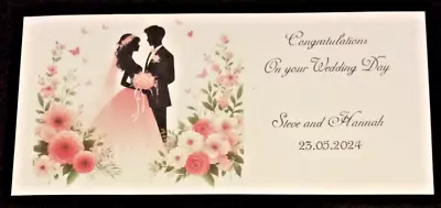 Handmade Personalised Wedding Day Money Wallet/gift Envelope • £1.90