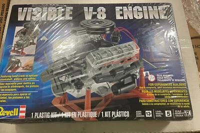 $55 • Buy REVELL 85-8883 VISIBLE V8 ENGINE MODEL KIT 1:4 SCALE New Plastic Wrap On Box