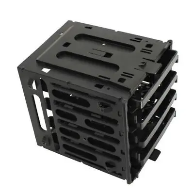 5.25  To 4x 3.5  SATA SAS Hard Drive HDD Cage Rack CD-ROM Black Slot Tray V • £17.84