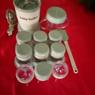 Magic Bullet Baby Set Food Making Kit Blender Processor Tray Cups  1500 • $19.99