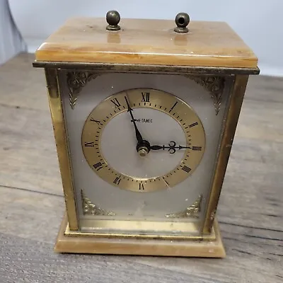 Vintage Metamec Battery Operated Quartz Carriage Clock Non Working Needs Battery • £6.99