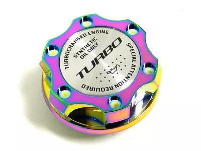 Neo Chrome Turbo Billet Cnc Racing Engine Oil Filler Cap For Mitsubishi • $24.95