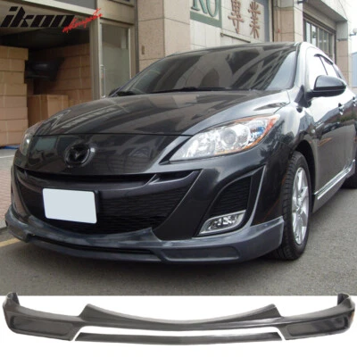 $99.99 • Buy Fits 09-11 Mazda 3 Mazda3 4Dr K Style Front Bumper Lip Spoiler - PU